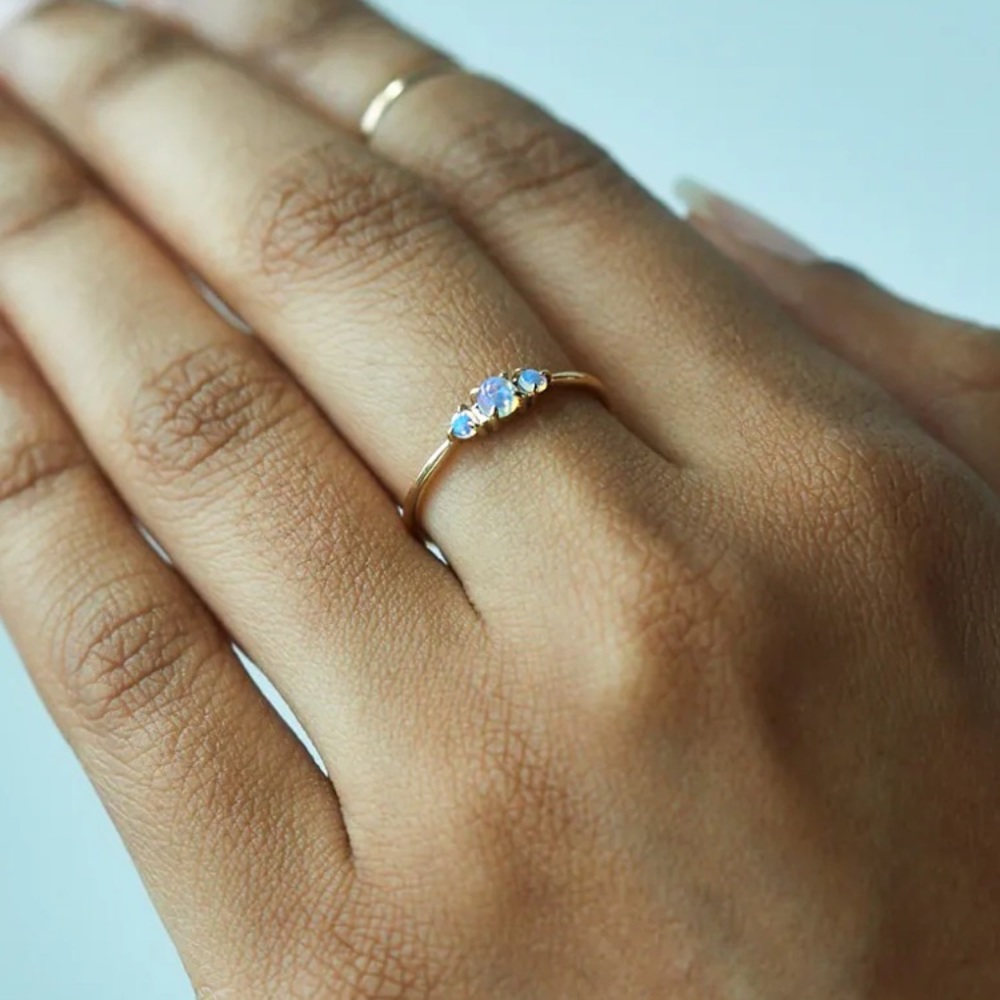 CatBird Slumberous Light Ring, Opal - sz 7